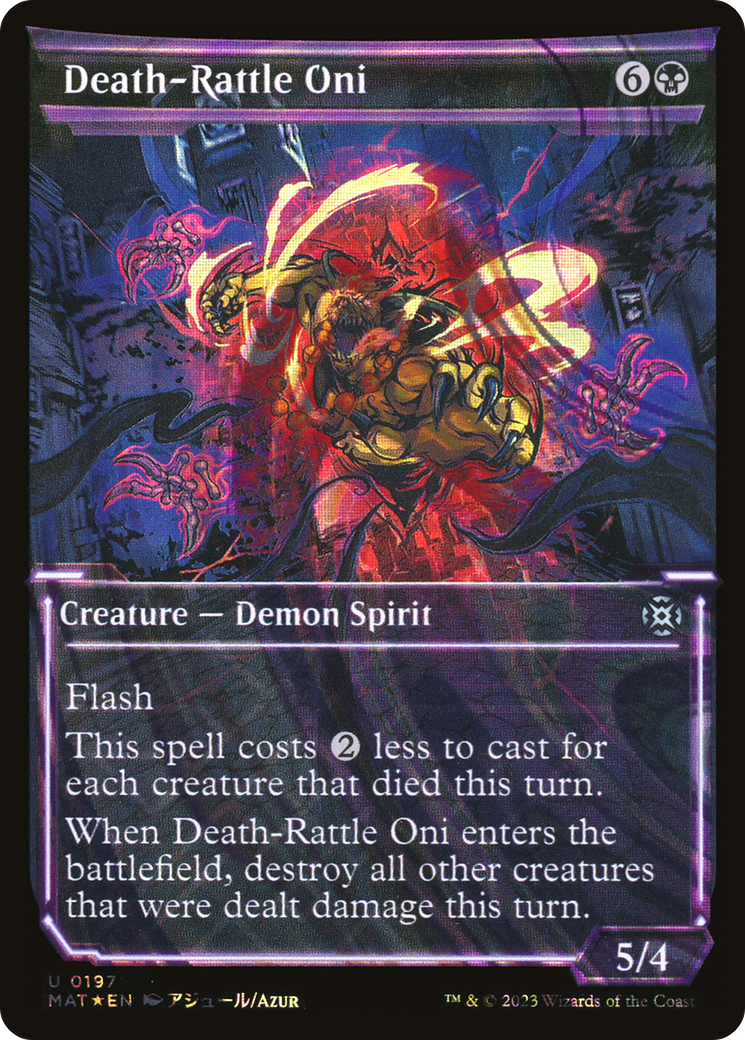 Death-Rattle Oni (0197) (Showcase) - Halo Foil