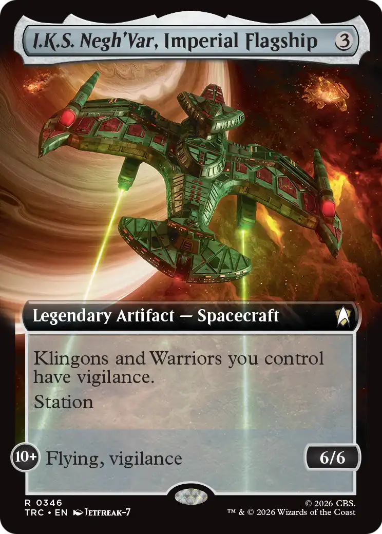 I.K.S. Negh'Var, Imperial Flagship (0346) (Extended Art) (TRC)