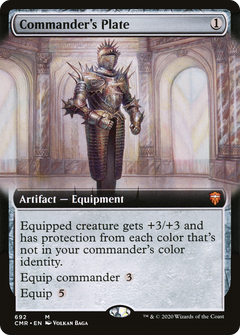 Commander's Plate (692) (Extended Art) - Foil