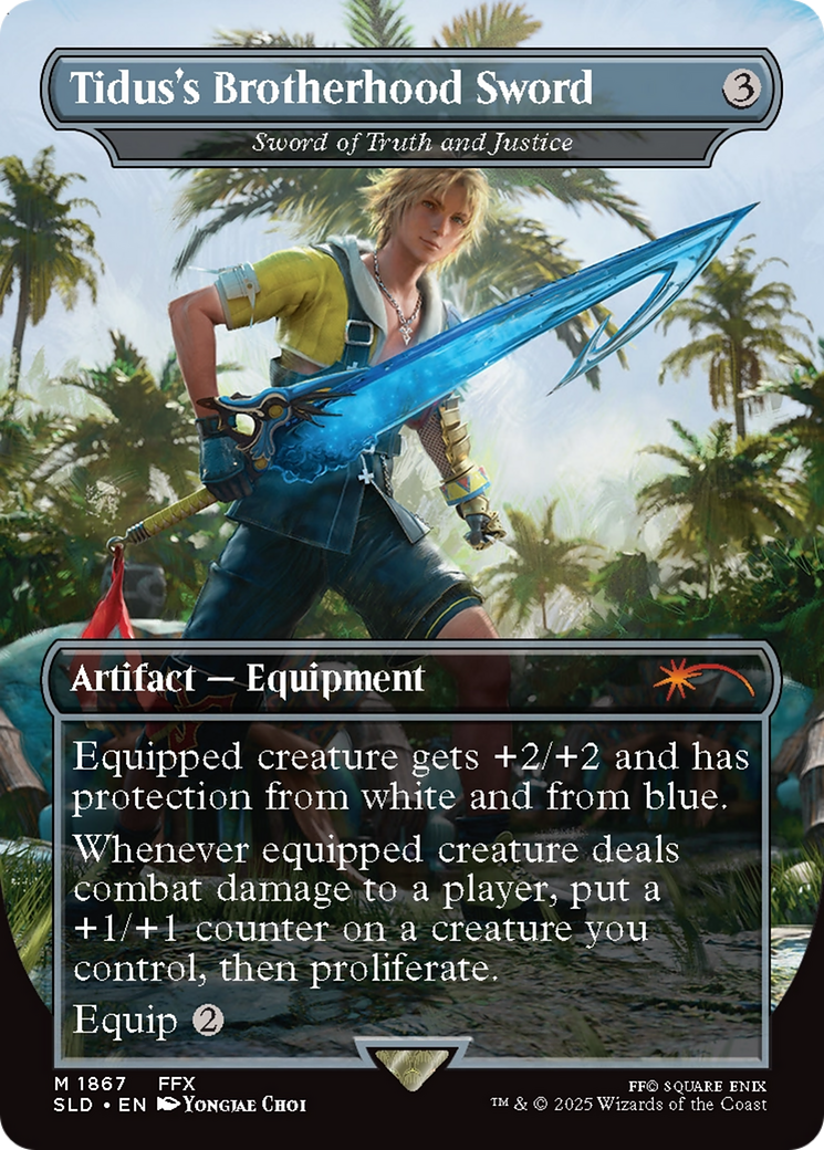 Tidus's Brotherhood Sword [Sword of Truth and Justice] (1867) (Borderless) - Foil