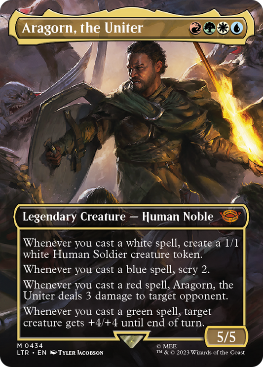 Aragorn, the Uniter (0434) (Borderless) - Foil