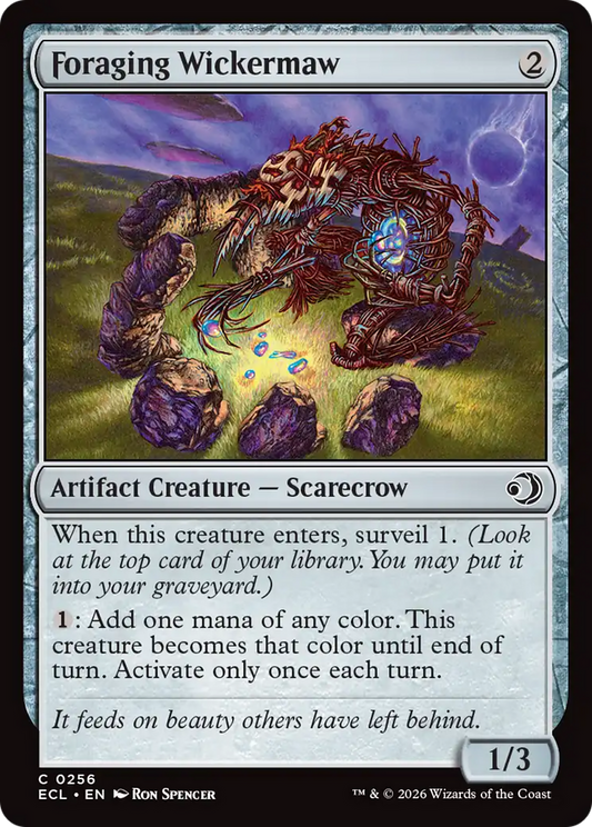 Foraging Wickermaw (0256) (ECL) - Foil