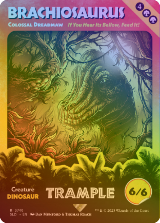Brachiosaurus [Colossal Dreadmaw] (0740) (Showcase) - Rainbow Foil