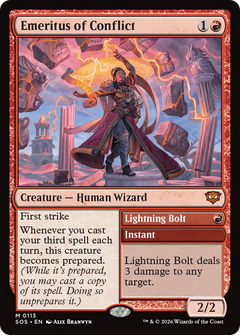 Emeritus of Conflict // Lightning Bolt (SOS) - Foil
