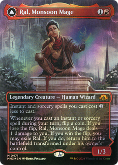 Ral, Monsoon Mage // Ral, Leyline Prodigy (0471) (Borderless) (MH3) - Textured Foil