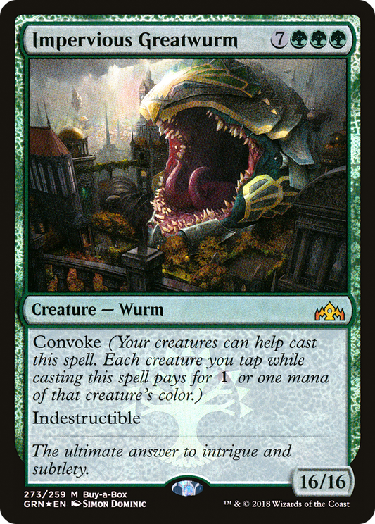 Impervious Greatwurm (273) (Buy-a-Box) - Foil
