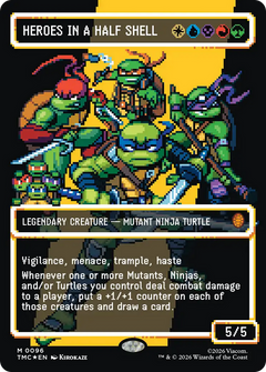 Heroes in a Half Shell (0096) (Borderless) (TMC) - Surge Foil