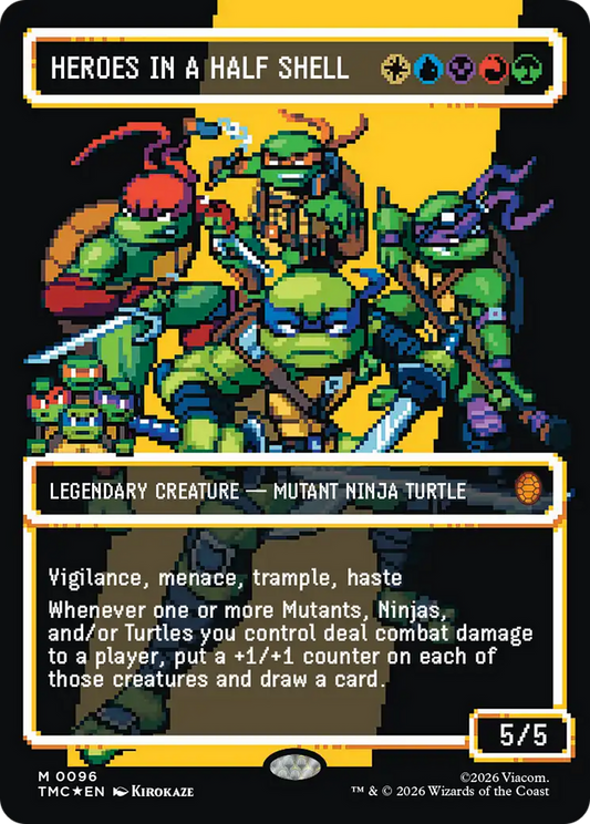 Heroes in a Half Shell (0096) (Borderless) (TMC) - Surge Foil