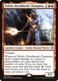 Neheb, Dreadhorde Champion (140) (Prerelease) - Foil