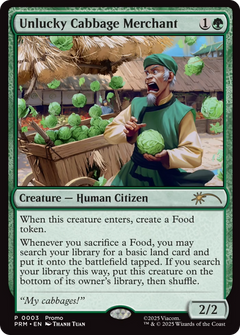 Unlucky Cabbage Merchant (0003) (Play Promo) - Foil pw25