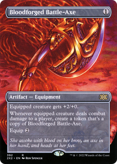 Bloodforged Battle-Axe (392) (Borderless) - Foil