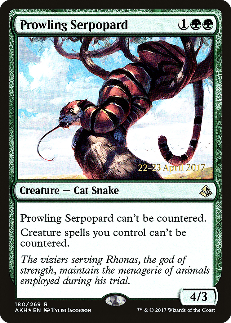 Prowling Serpopard (180) (Prerelease) - Foil