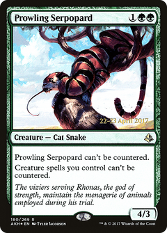 Prowling Serpopard (180) (Prerelease) - Foil