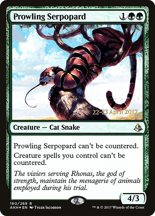 Prowling Serpopard (180) (Prerelease) - Foil