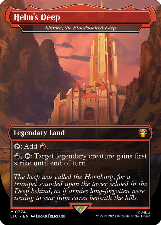 Helm's Deep [Shinka, the Bloodsoaked Keep] (0374) (Borderless) - Foil