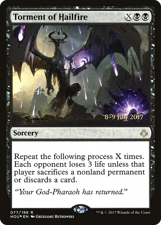 Torment of Hailfire (077) (Prerelease) - Foil