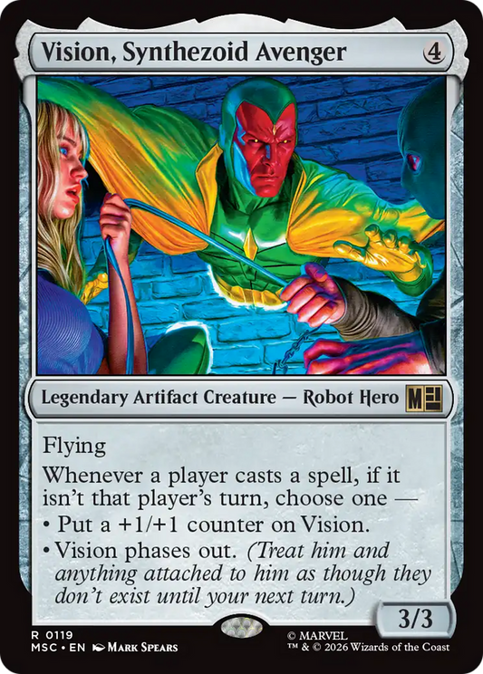 Vision, Synthezoid Avenger (0119) (MSC) - Foil