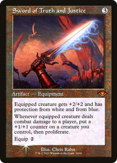 Sword of Truth and Justice (032) (Retro Frame) - Foil