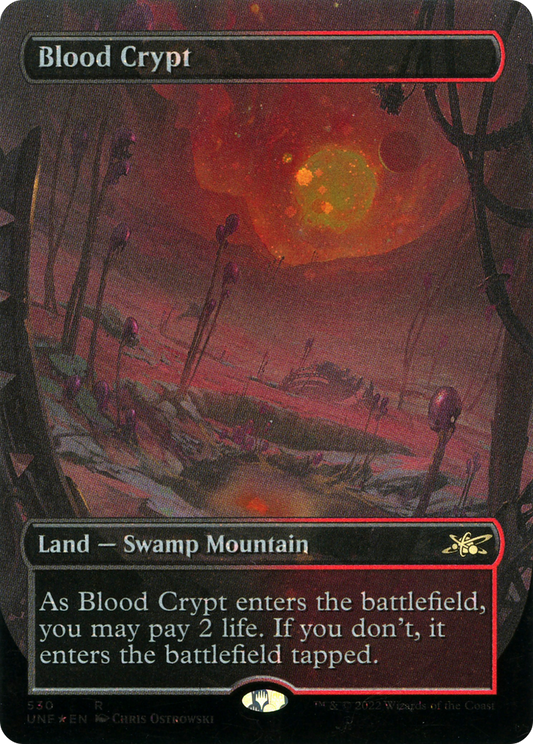Blood Crypt (530) (Borderless) - Galaxy Foil