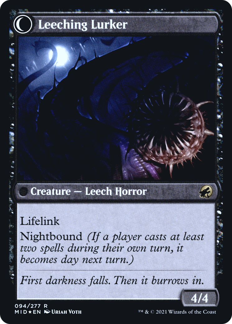 Curse of Leeches // Leeching Lurker (094) (Prerelease) (PMID) - Foil