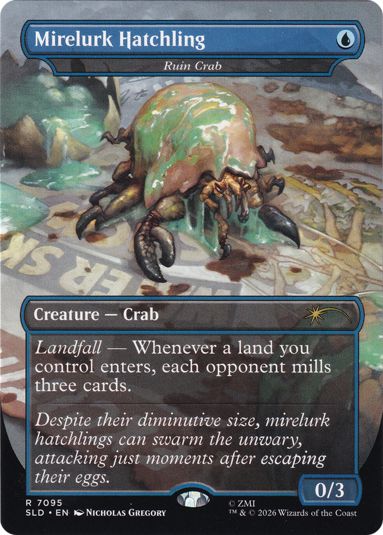 Mirelurk Hatchling [Ruin Crab] (Borderless) (7095) (SLD)