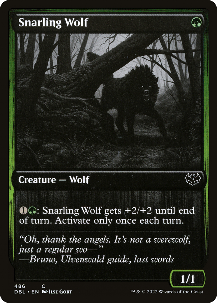 Snarling Wolf (486) - Foil