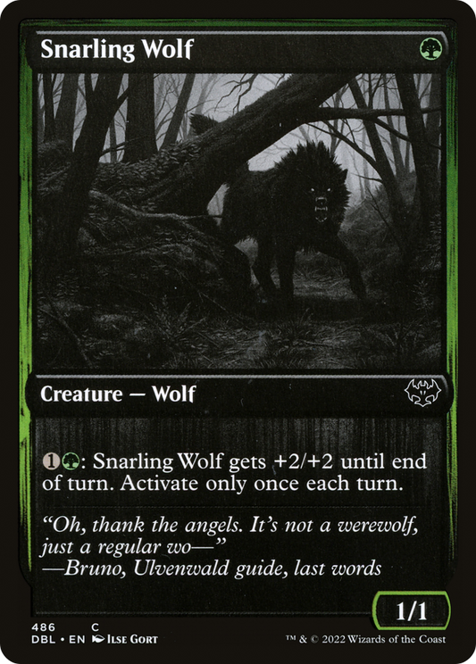 Snarling Wolf (486) - Foil