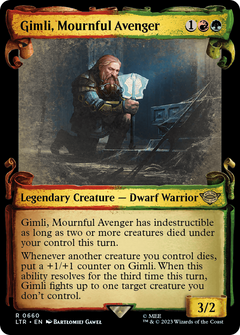 Gimli, Mournful Avenger (0660) (Showcase) - Silver Foil