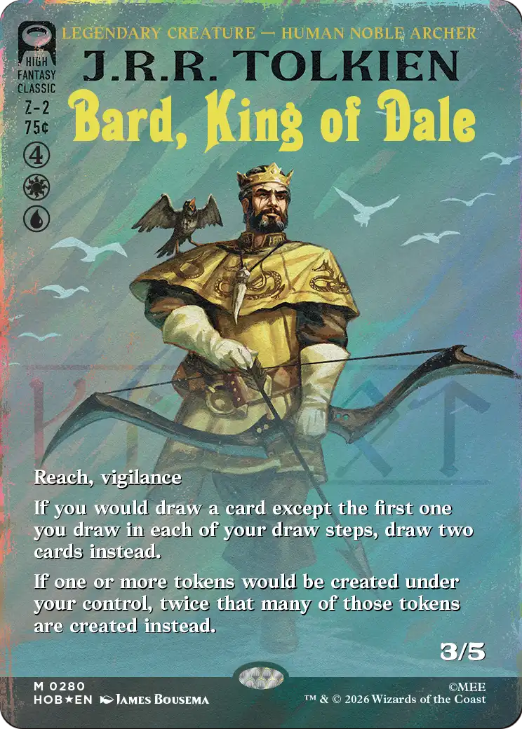 Bard, King of Dale (0280) (Borderless) (Book Cover) (HOB) - Surge Foil