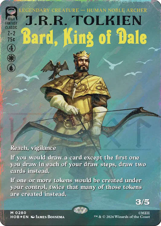 Bard, King of Dale (0280) (Borderless) (Book Cover) (HOB) - Surge Foil