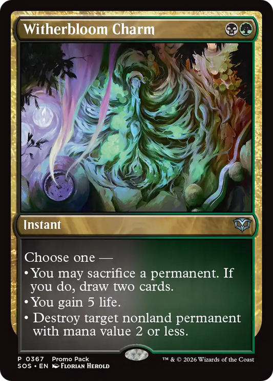 Witherbloom Charm (0367) (Promo Pack) (SOS) - Foil