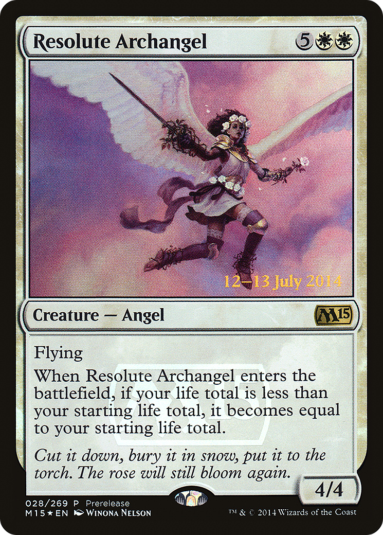 Resolute Archangel (028) (Prerelease) - Foil