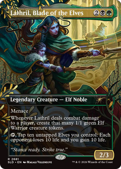 Lathril, Blade of the Elves (2681) (Borderless) (SLD) - Foil