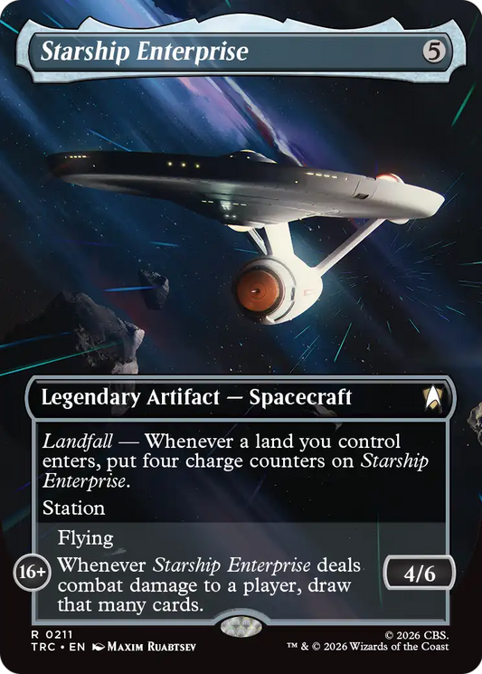 Starship Enterprise (0211) (Borderless) (TRC) - Surge Foil