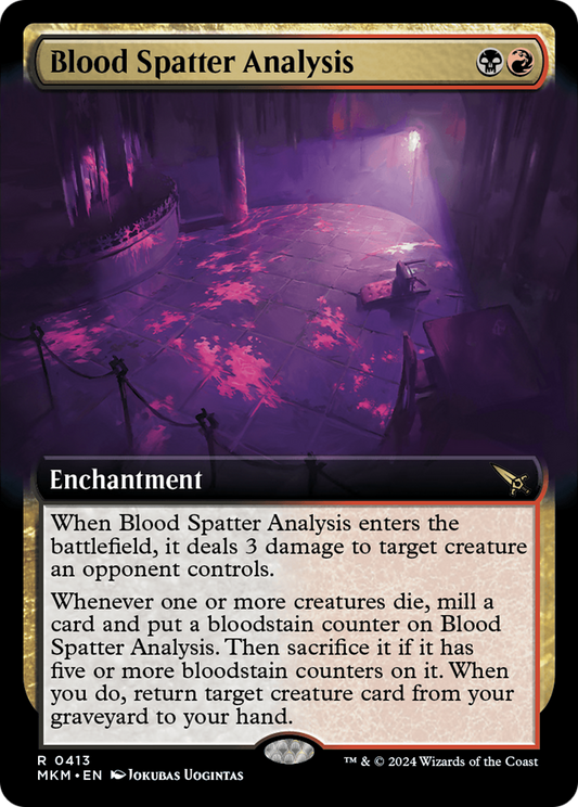 Blood Spatter Analysis (0413) (Extended Art)