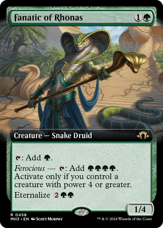 Fanatic of Rhonas (0458) (Extended Art) - Foil