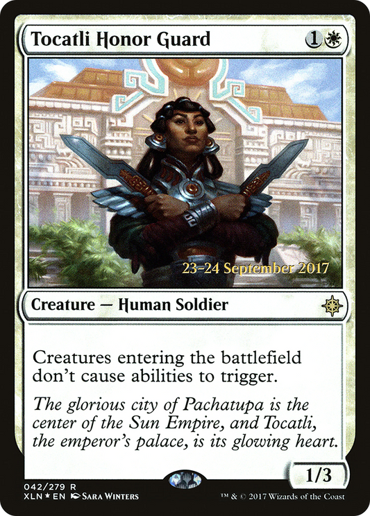 Tocatli Honor Guard (042) (Prerelease) - Foil