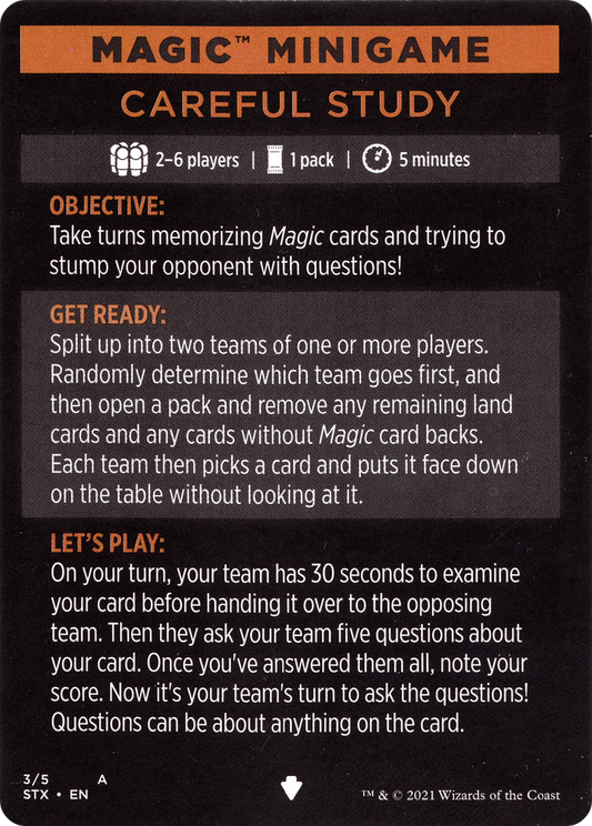 Magic Minigame: Careful Study (MSTX)