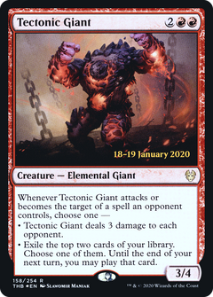 Tectonic Giant (158) (Prerelease) - Foil
