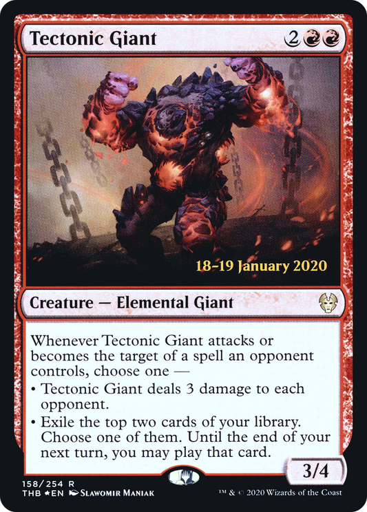 Tectonic Giant (158) (Prerelease) - Foil