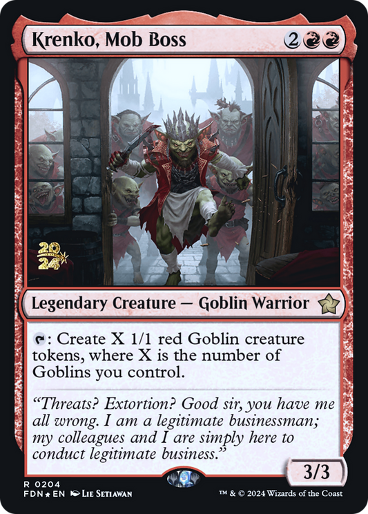 Krenko, Mob Boss (0204) (Prerelease) - Foil