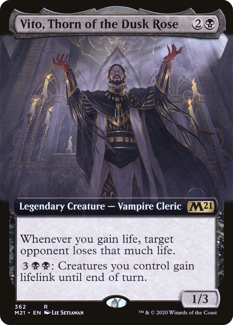 Vito, Thorn of the Dusk Rose (362) (Extended Art) - Foil