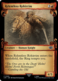 Relentless Rohirrim (0595) (Showcase) - Silver Foil