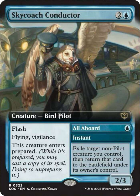 Skycoach Conductor // All Aboard (0322) (Extended Art) (SOS) - Foil