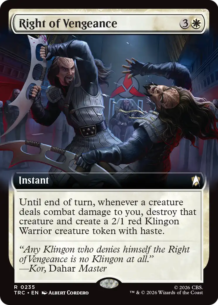 Right of Vengeance (0235) (Extended Art) (TRC)