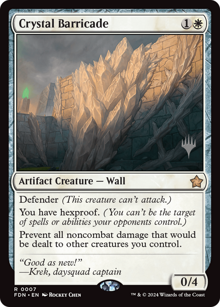 Crystal Barricade (0007) (Promo Pack) (PFDN)