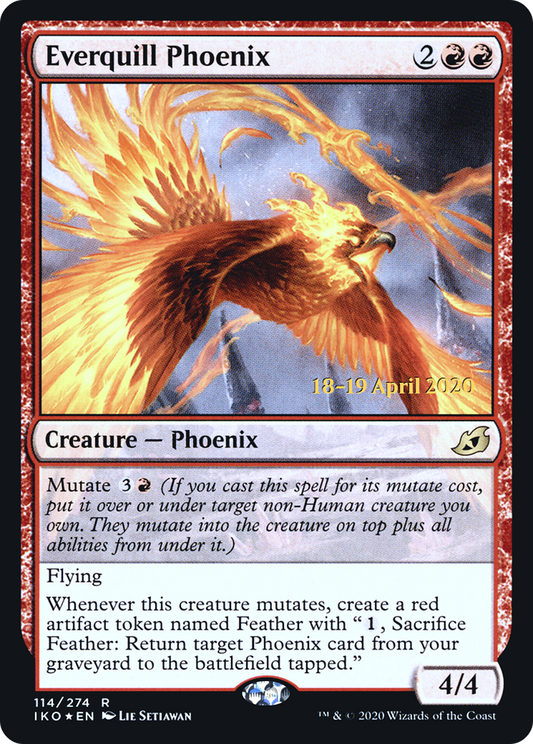 Everquill Phoenix (114) (Prerelease) - Foil