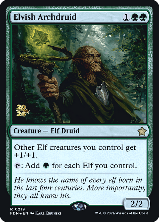 Elvish Archdruid (0219) (Prerelease) - Foil