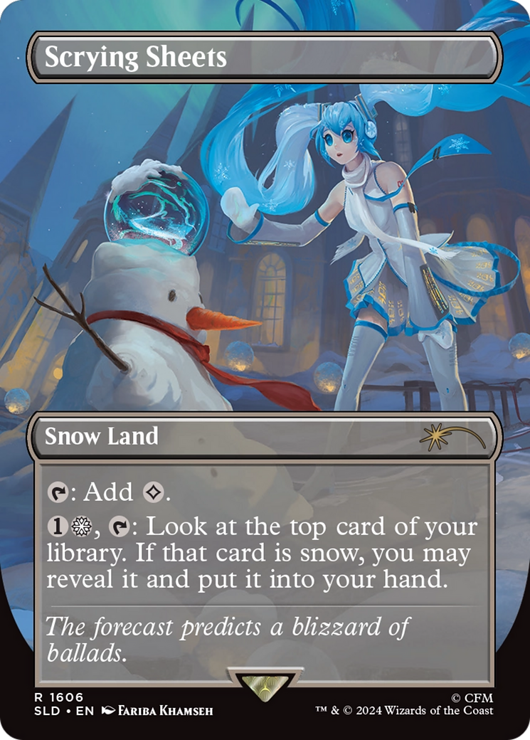 Scrying Sheets (1606) (Borderless) - Foil