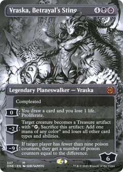 Vraska, Betrayal's Sting (337) (Borderless) - Foil